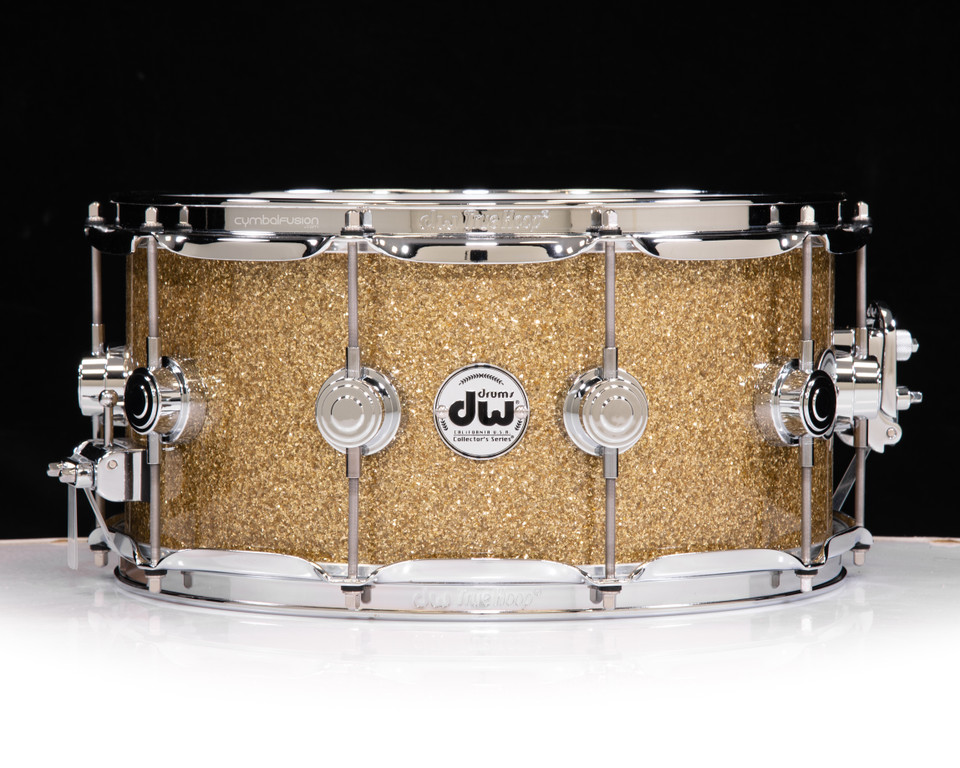 DW Collector's Series Snare 6.5x14 SSC Maple - Gold Glass - Chrome Hardware