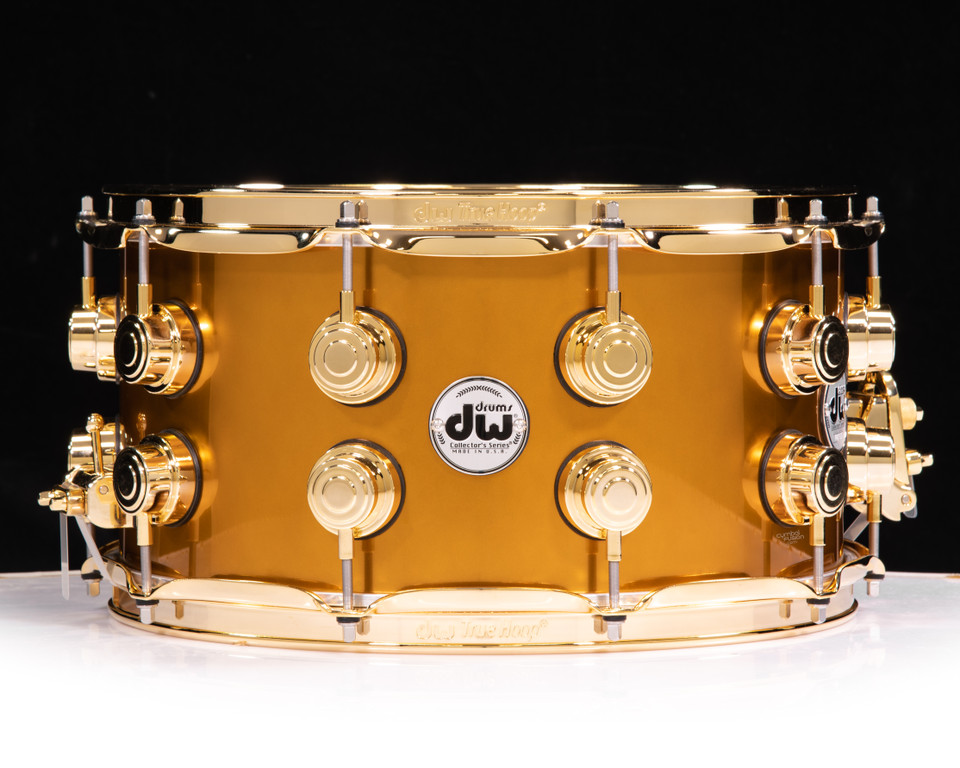 DW Collector's 7x14 Maple Snare - Liquid Copper  w/Gold HW