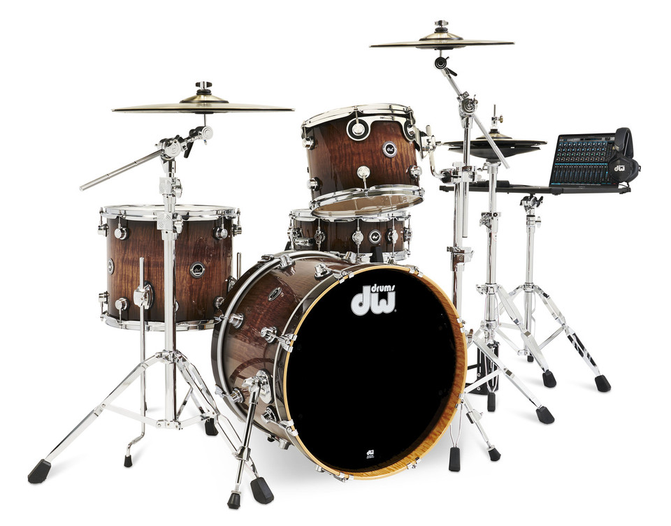 DWe 4-Piece Drum Kit Bundle (DEKTEX04TACMBCP)
