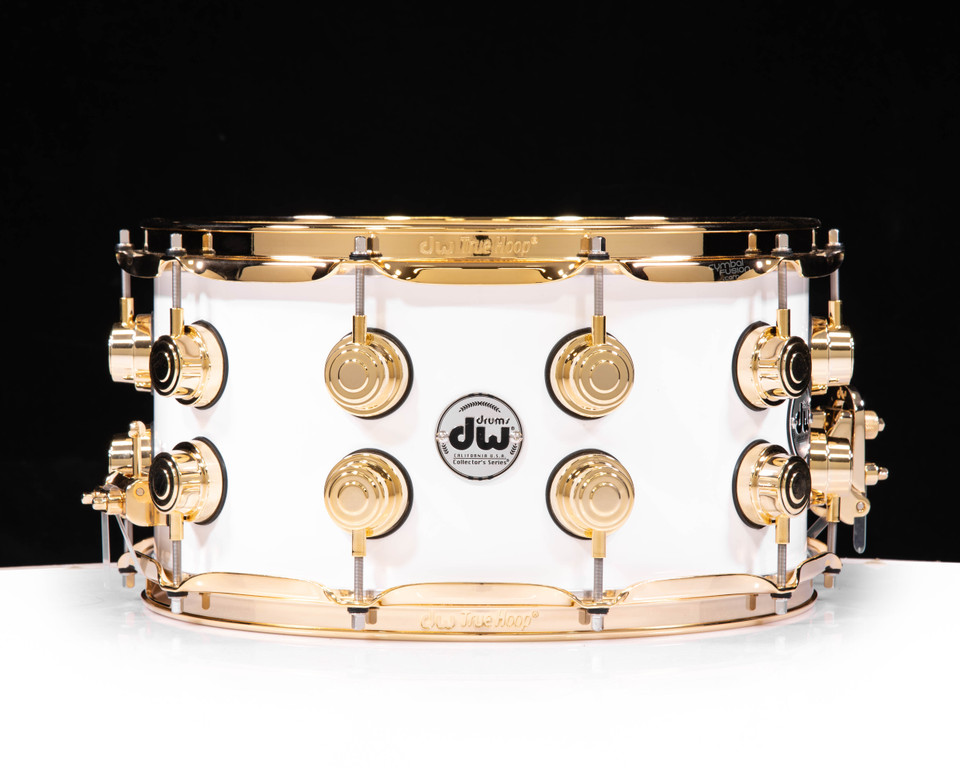 DW Collector's 7x14 SSC Maple Snare Drum - Gloss White (DRX10714SSG039)