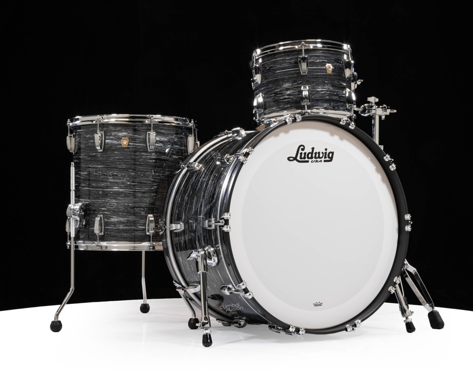 Ludwig Classic Maple PRO BEAT 3pc Shell Pack - Vintage Black Oyster (L84433AX1QWC)