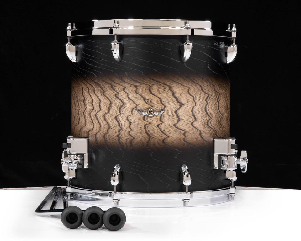 Tama Star Walnut 14x14 FT - Satin Black Japanese Sen Burst (TWF1414ASBJ)