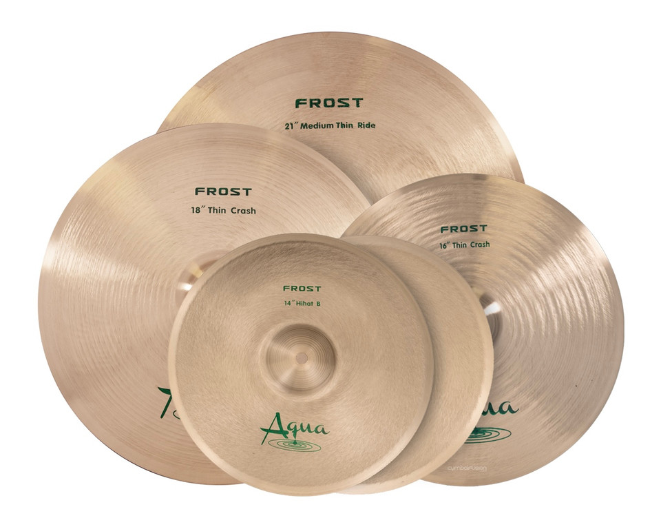 Aqua Frost 4pc Cymbal Pack (14/16/18/21)