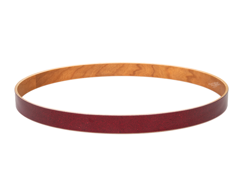 DW Collector's 22" Maple Bass Drum Hoop - Ruby Glass (DRFP0222055)