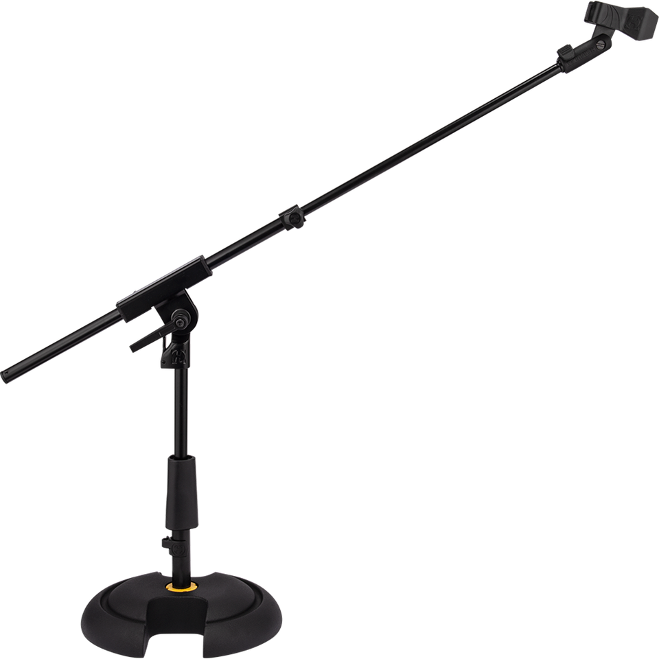 Hercules Low-Profile Round Base Microphone Stand w/ Telescopic Boom (MS120BPRO)