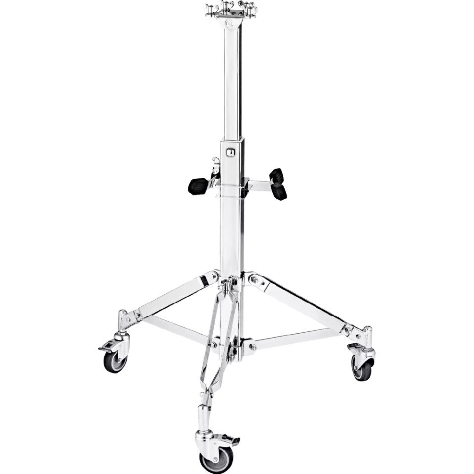 Meinl Professional Conga Double Stand with Wheels - Chrome
