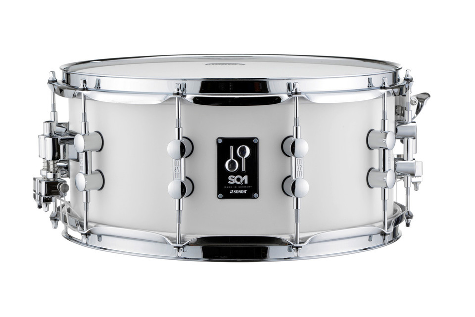 Sonor SQ1 14x6.5 Snare Drum - Satin Pure White (SQ1-1465-SDW-SPW)