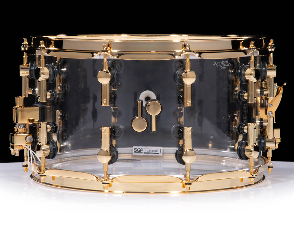Sonor SQ2 14x8 X-Ray Acrylic Snare Drum w/Gold Hardware (1046935-2)