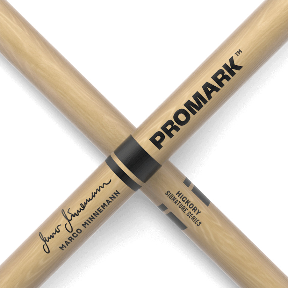 24-25リーマンスティック ヨコハマ155 Promark TX721W Marco Minnemann Lacquered Hickory Drum Sticks