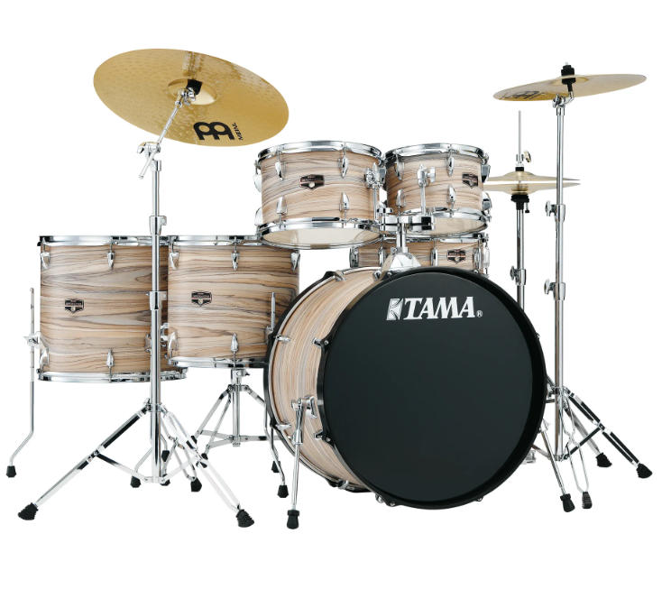 Tama Imperialstar 6pc Complete Set w/Hardware- Natural Zebrawood (IE62CNZW)