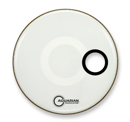 Aquarian 22" Regulator RSM Offset Hole - Gloss White