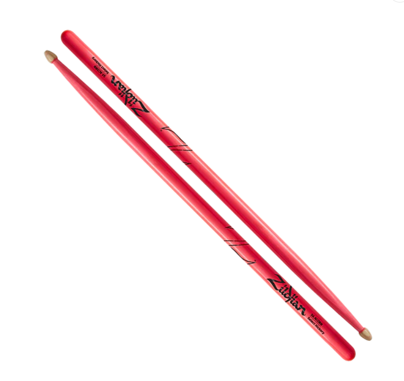 Zildjian 5A Acorn Neon Pink Drumsticks (Z5AACDGP)