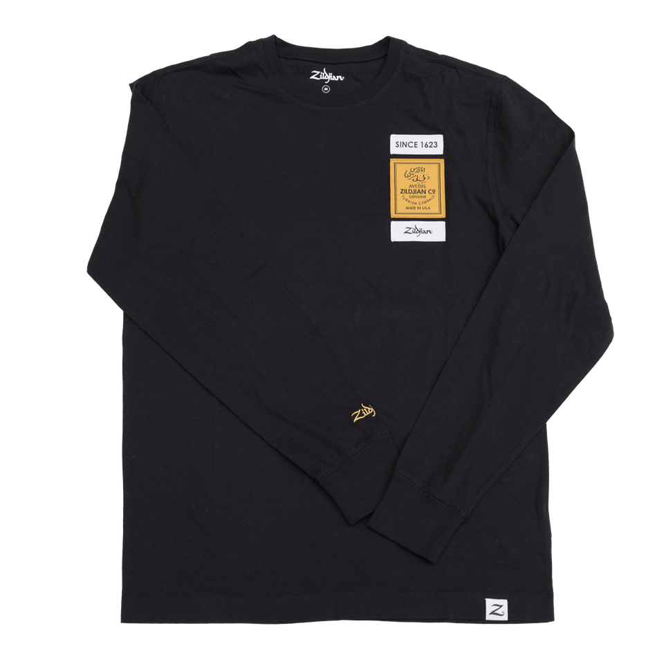 Zildjian Long Sleeve Black Tee - 2X-Large (ZALS0015)