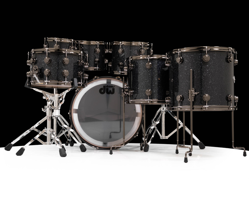 DW Collector's 7pc SSC Maple Shell Pack - Black Ice with Black