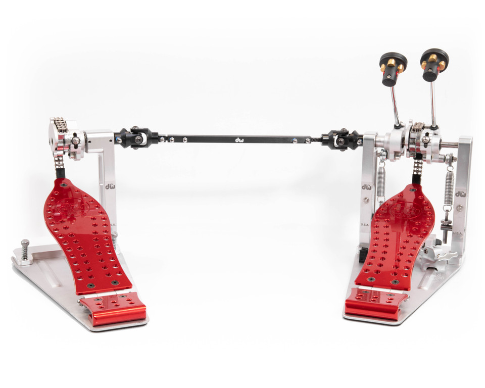 Used DW Machined Chain Drive Double Pedal - Special Edition Red
