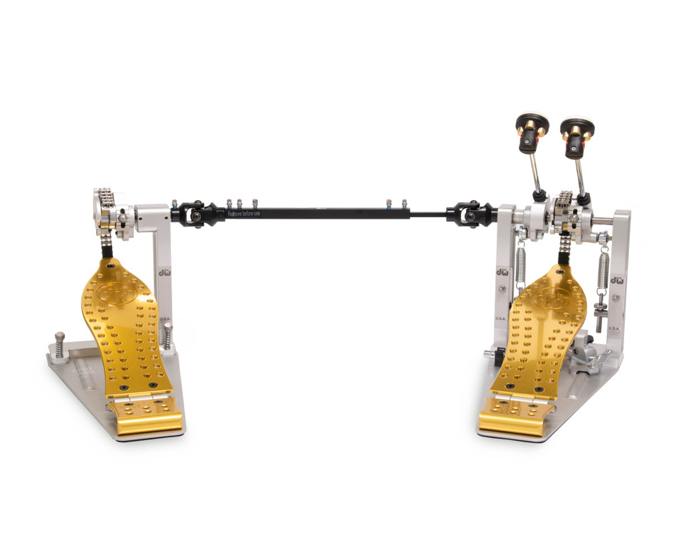 DW Machined Chain Drive Double Pedal - California Gold