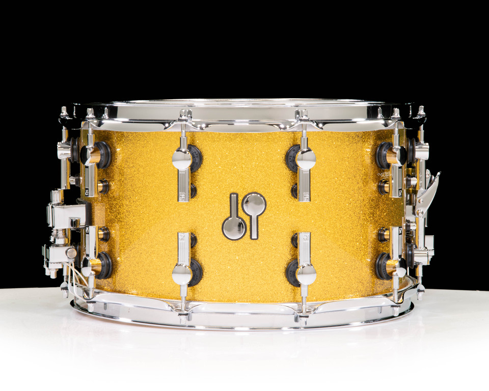 Sonor SQ2 14x8 Vintage Maple Snare - Gold Sparkle Lacquer