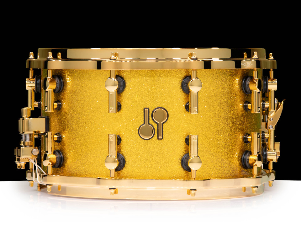 Sonor SQ2 14x8 Heavy Maple Snare - Gold Sparkle - Hella Hoops