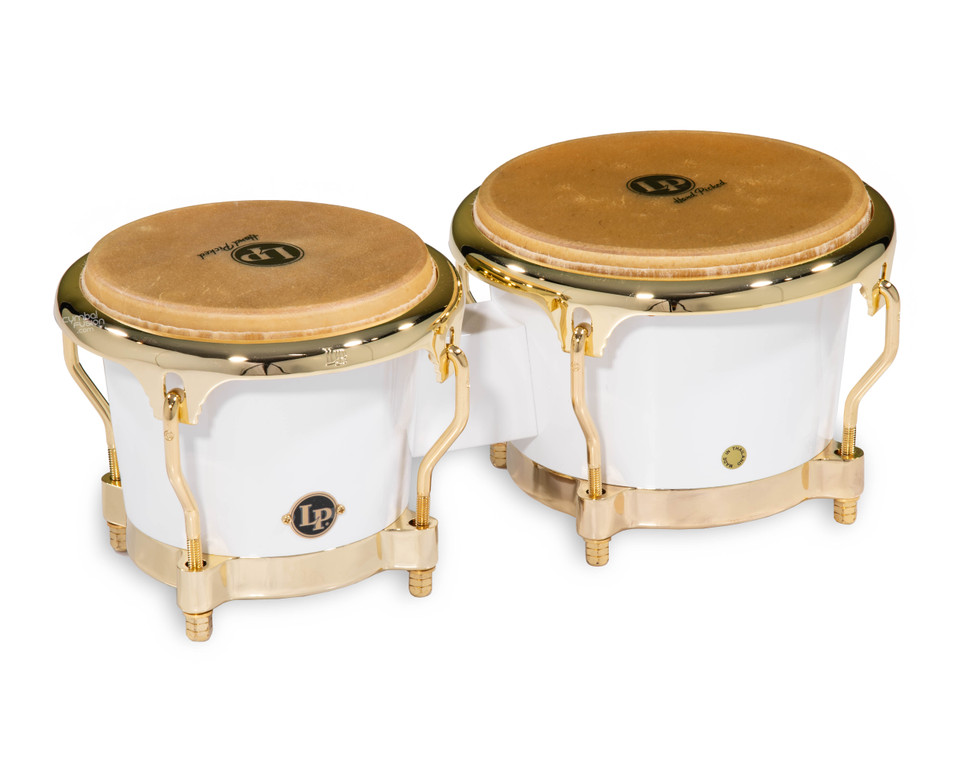 LP Limited Edition Mango Bongo Set - Pearl White w/Gold Hardware