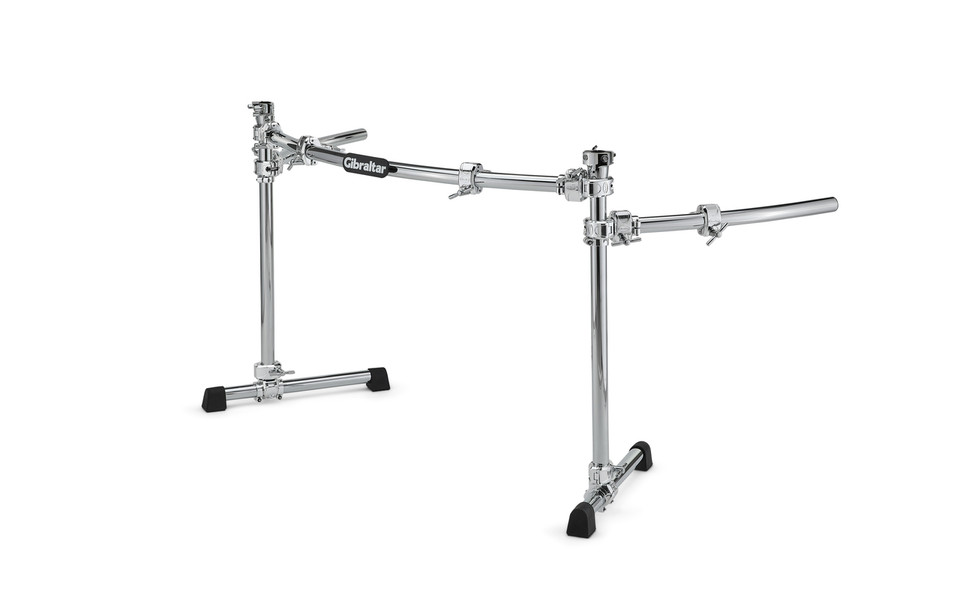 Full-featured curved rack system with side wings for 4 to 5 piece kits. Offers 94" of mounting space and everything you need in one box. Shop Now at CymbalFusion.com