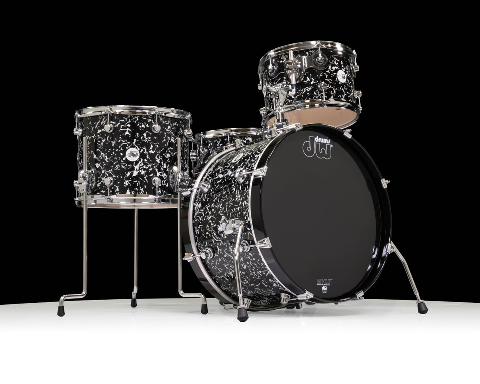 DW Design Series 4pc Maple Kit - Black Lightning Frequent Flyer