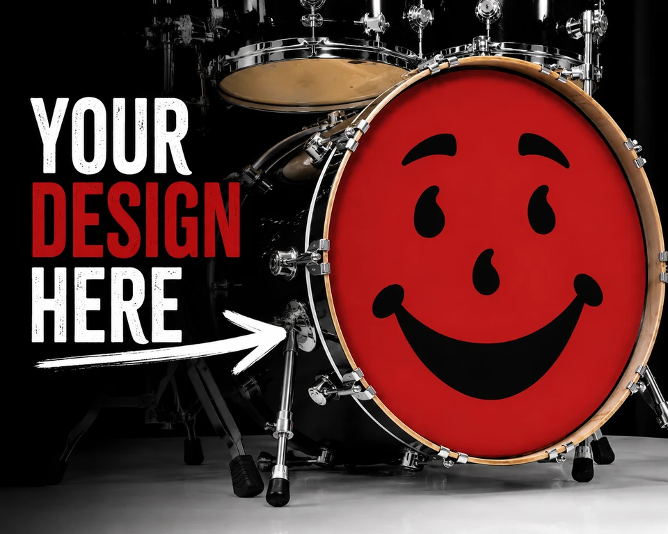 Custom Bass Drum Head Art