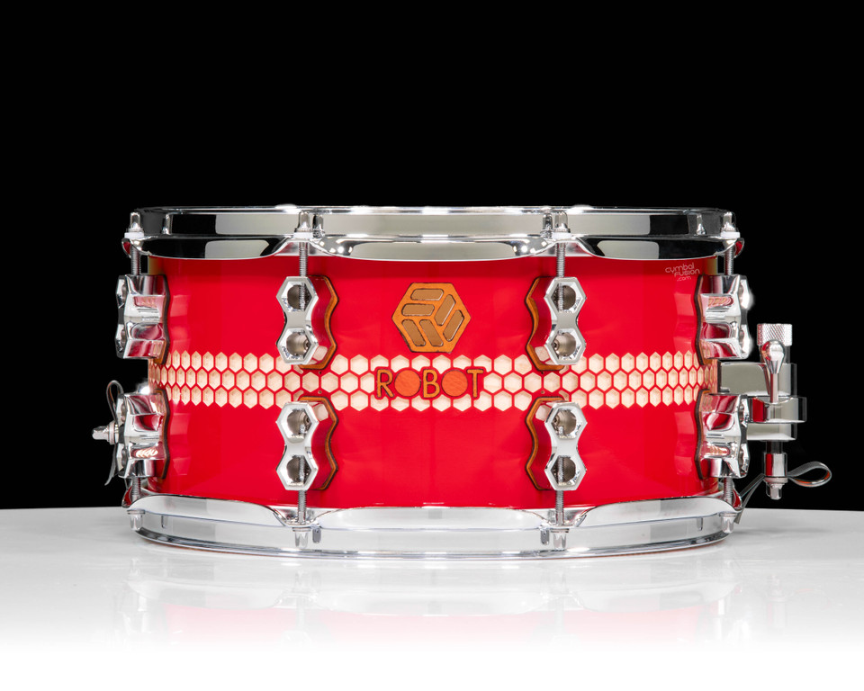 Robot Drum Co. Hive Stripe Series – 13x7 Maple/Gum Snare