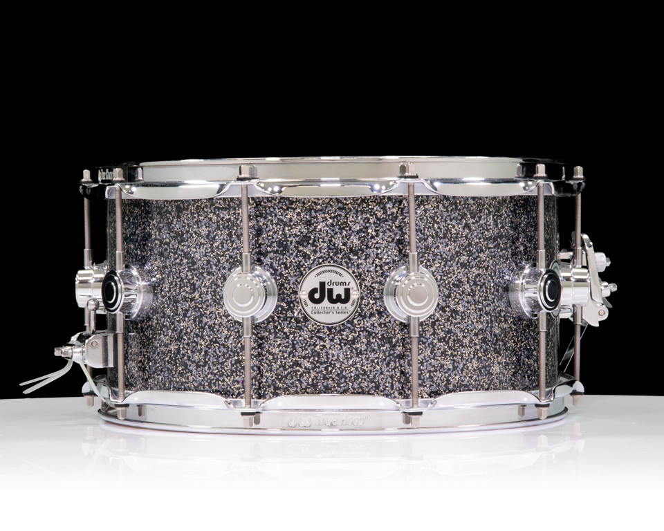 Used DW Collectors 7x14 Standard Maple Snare Black Galaxy FP