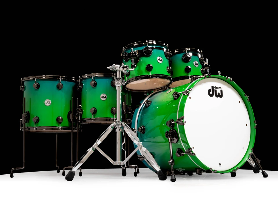 DW Collector's Series 6pc SSC Maple  Regal Blue to Sea Green