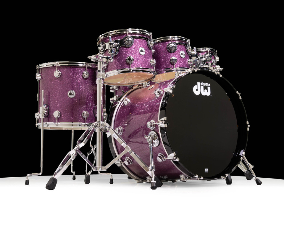 DW Collector's Original Standard  Maple 6pc Shell Pack - Purple Glass