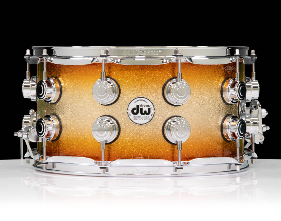 DW Collector's Series 7x14 SSC Maple Snare Drum Gold Glitz