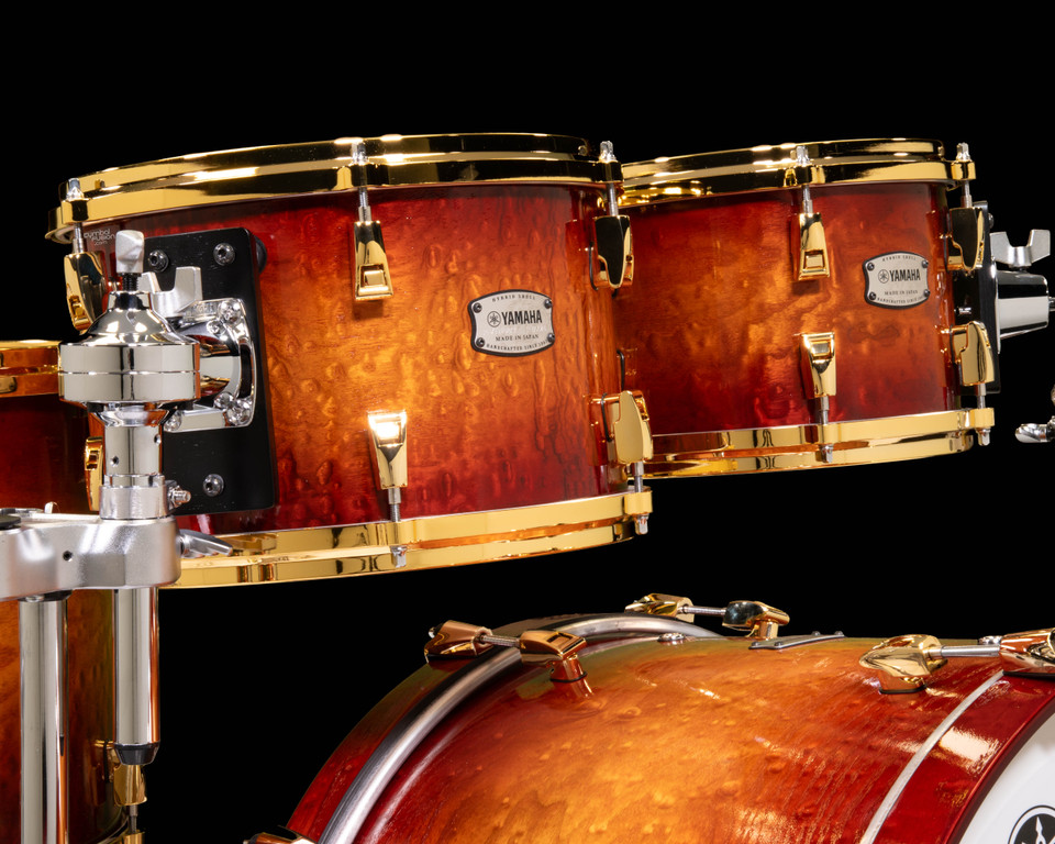 Yamaha Phoenix 4pc Drum Set Textured Amber Sunburst
