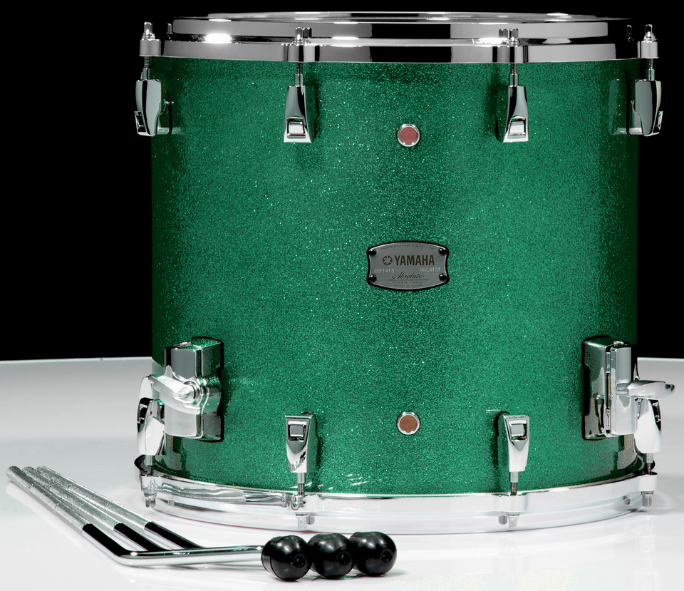 Yamaha Absolute Hybrid Maple 14x13 Floor Tom - Jade Green Sparkle