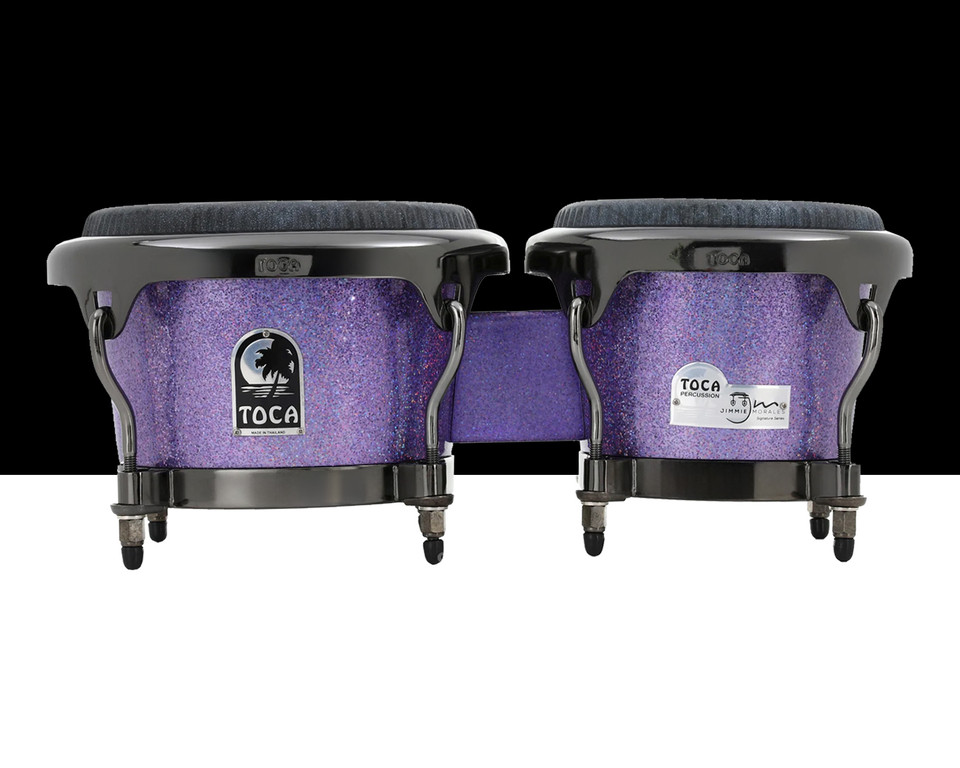 Toca Jimmie Morales Signature Series Bongos - Purple Sparkle
