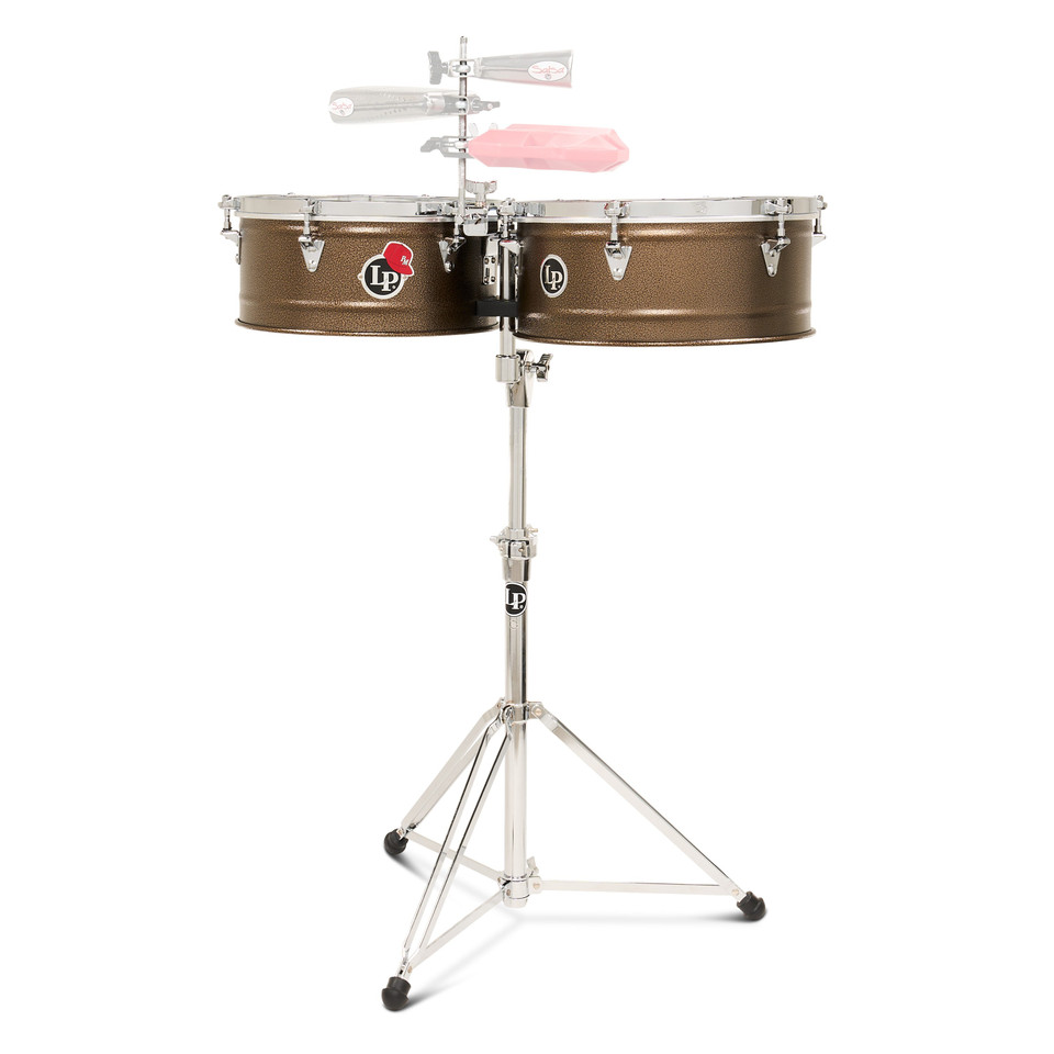 LP Pedrito Martinez Signature Timbales – 14″ & 15″ Steel Set w/ Stand