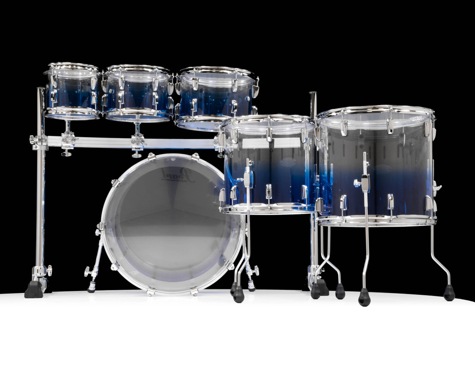 Pearl Crystal Beat Acrylic Drum Set – Glacier Fade 6pc Shell Pack