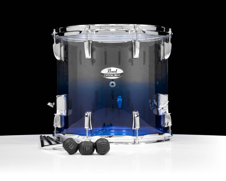Pearl Crystal Beat 14”x13” Floor Tom – Glacier Fade front view