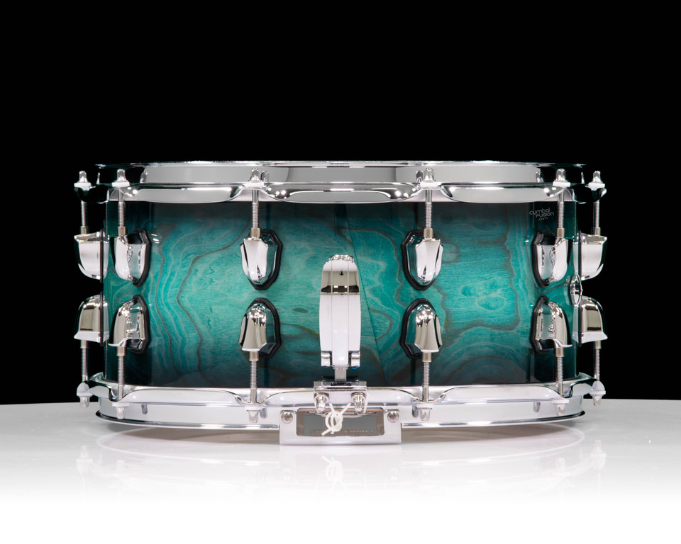 Mapex Saturn VI 14x6.5 Snare Drum - Marine Teal Burst