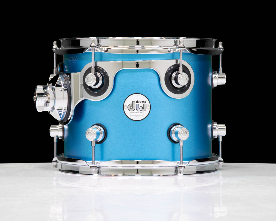 DW Design Series Component Drums 7x10 Aqua Metallic Addon