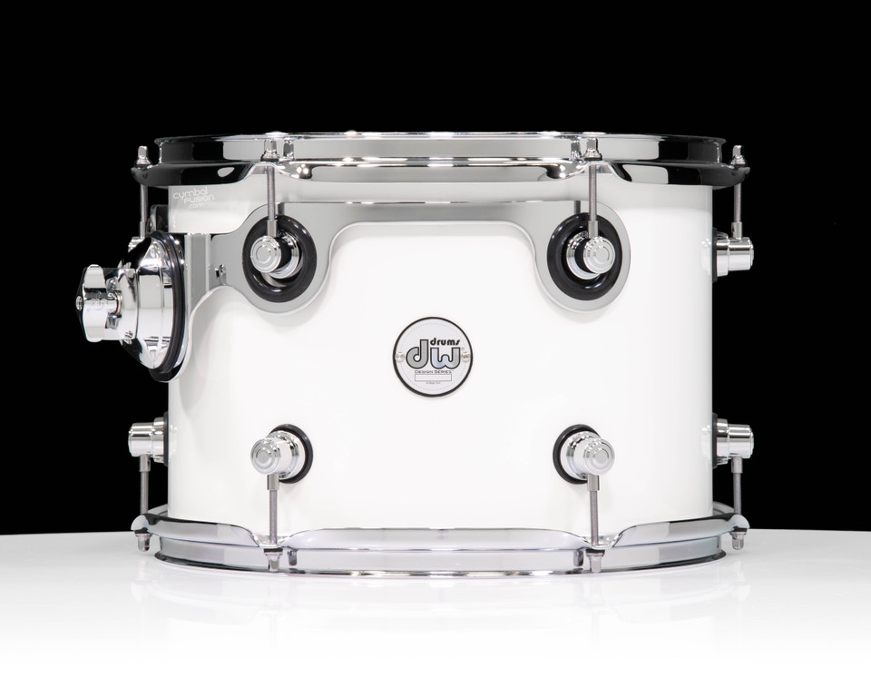 DW Design Series Component Drums Gloss White 9x13