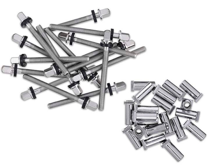 DW 16 pk True-Pitch® 50 tom rods for 14-18 inch toms w/receivers