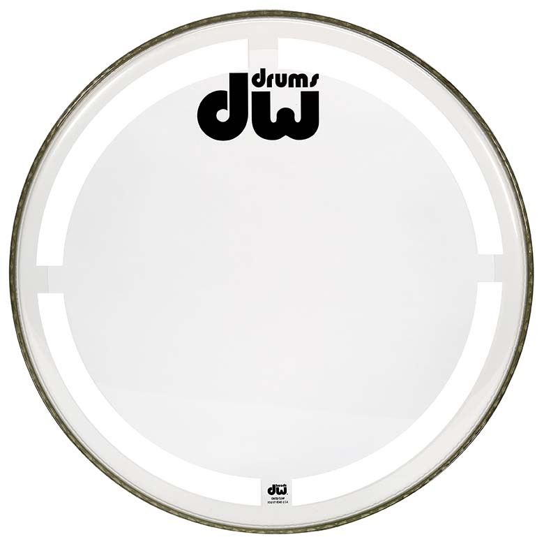 DW Coated Clear Head 18 Kick Drum