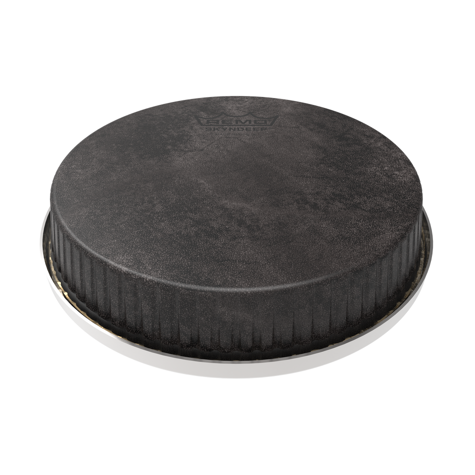 Remo R-Series Skyndeep Bongo Drumhead - Black Calfskin Graphic, 7.15"