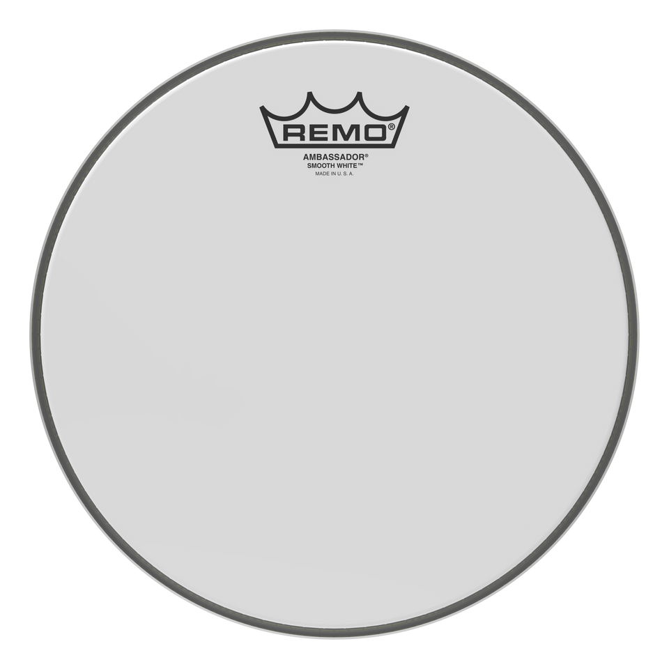Remo Ambassador Smooth White Drumhead, 10"