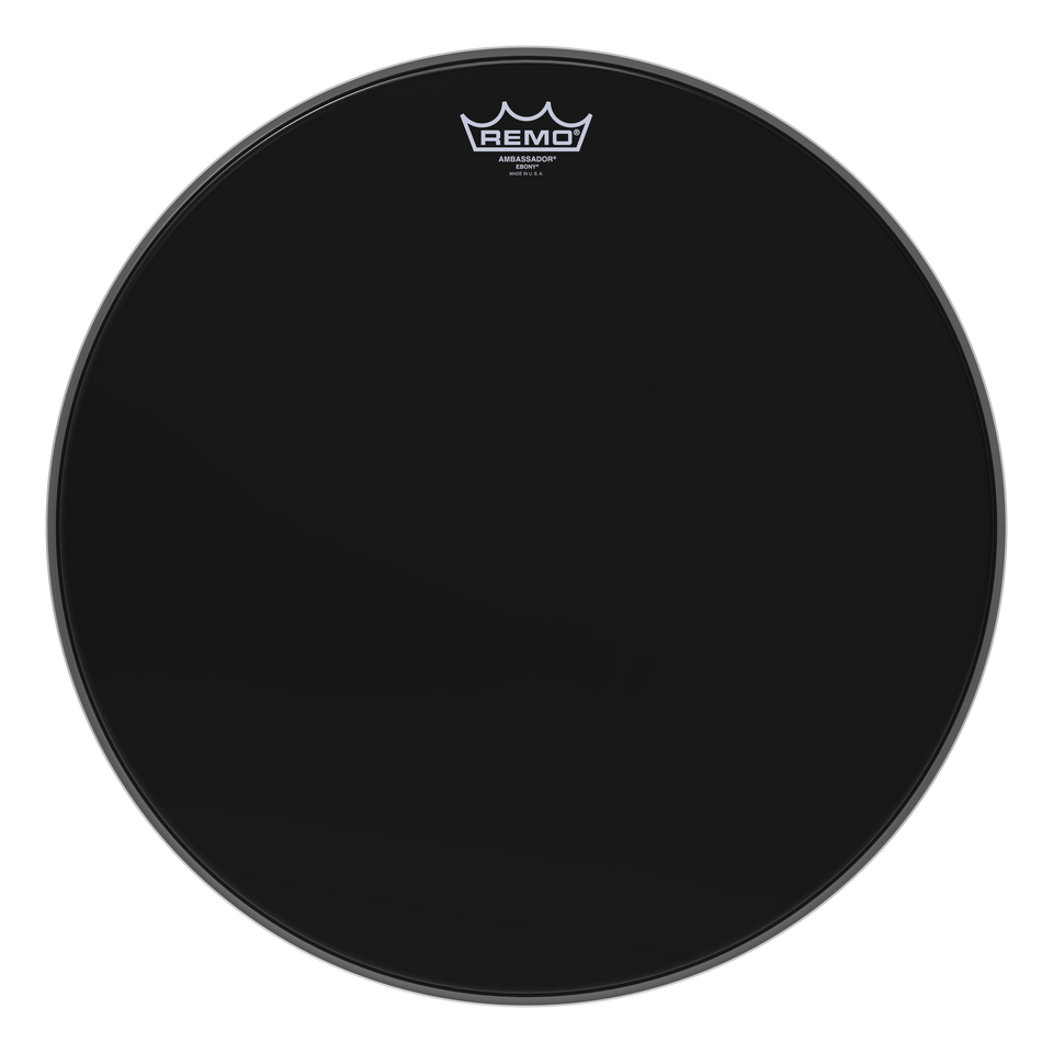 Remo Ambassador Ebony Drumhead, 18"