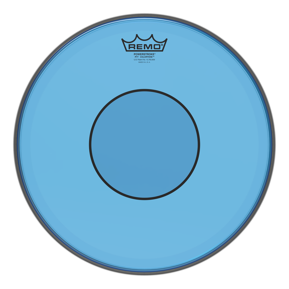 Remo Powerstroke 77 Colortone Blue Drumhead, 13"