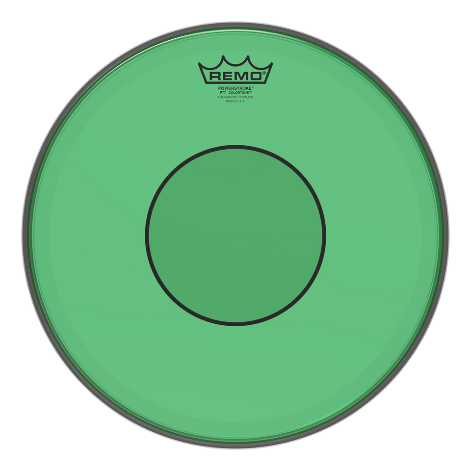 Remo Powerstroke 77 Colortone Green Drumhead, 13"