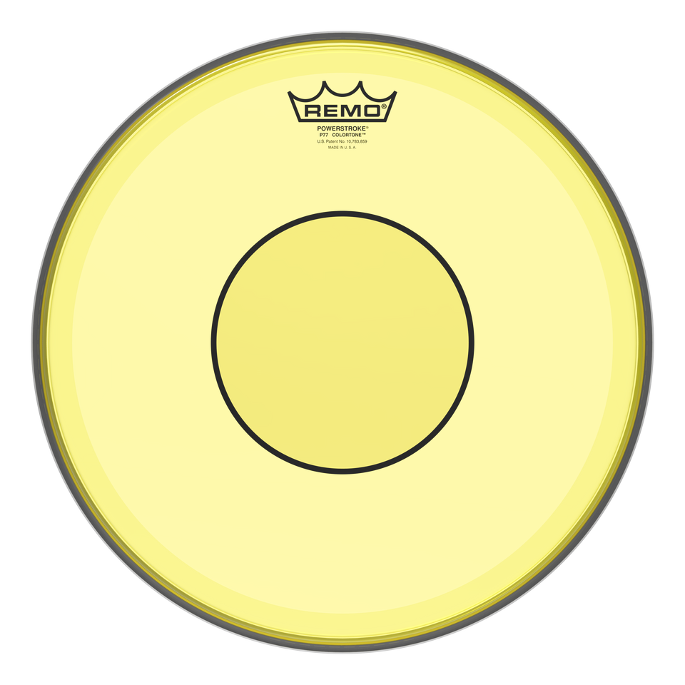 Remo Powerstroke 77 Colortone Yellow Drumhead, 13"