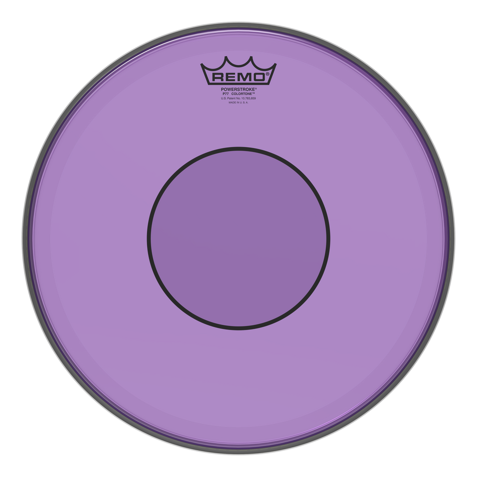 Remo Powerstroke 77 Colortone Purple Drumhead, 13"