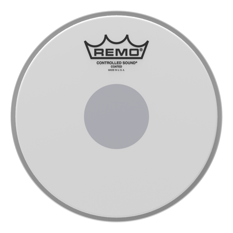Remo Controlled Sound Coated Black Dot Drumhead - Bottom Black Dot, 8"